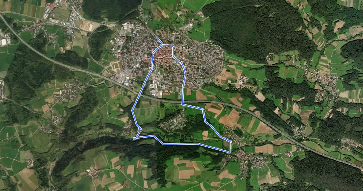 Маршрут Altdorf 5 на спутниковом снимке
