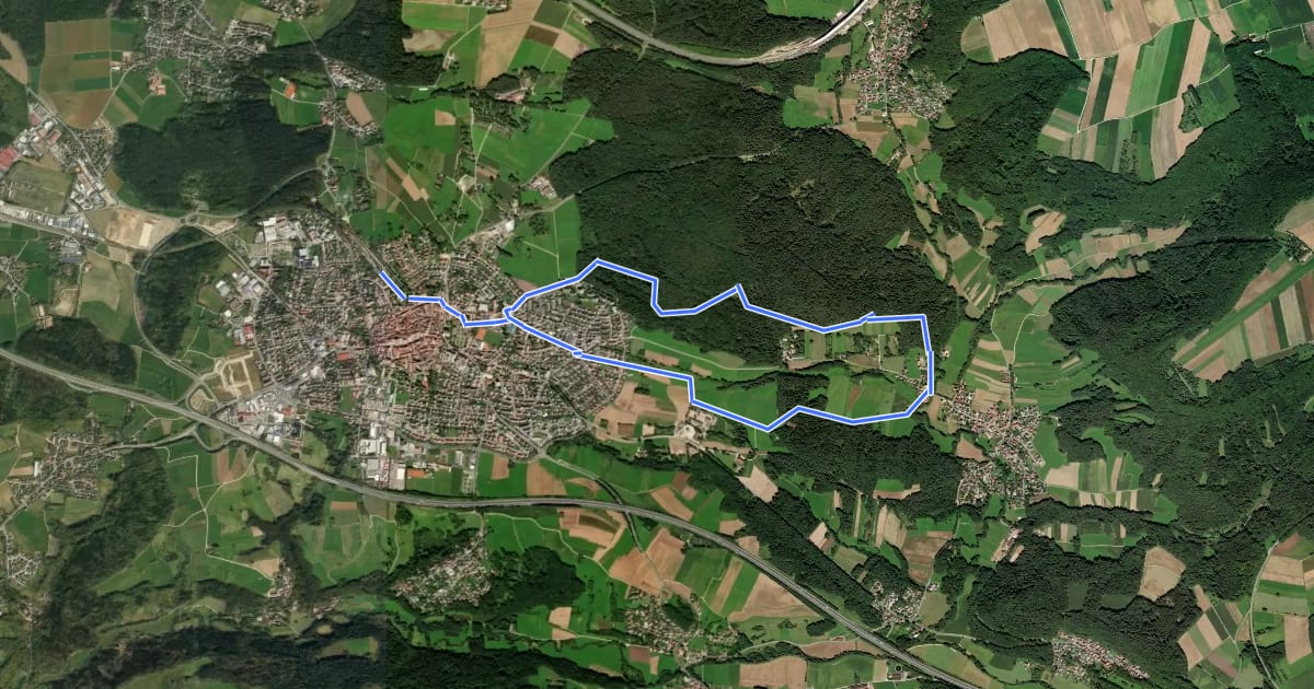 Маршрут Altdorf 6 на спутниковом снимке