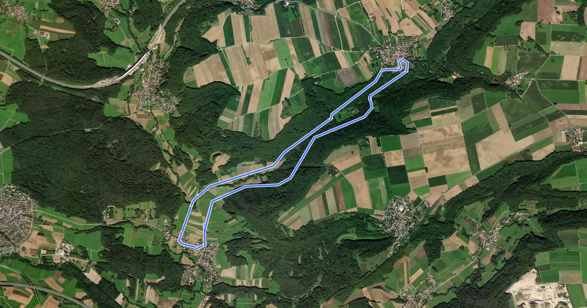 Маршрут Altdorf 6a на спутниковом снимке