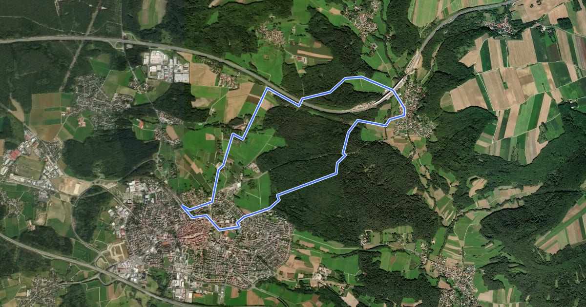 Маршрут Altdorf 7 на спутниковом снимке