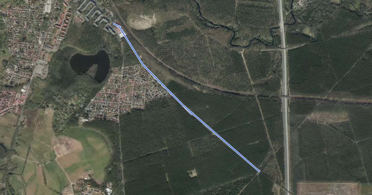 Маршрут Alte Poststraße на спутниковом снимке