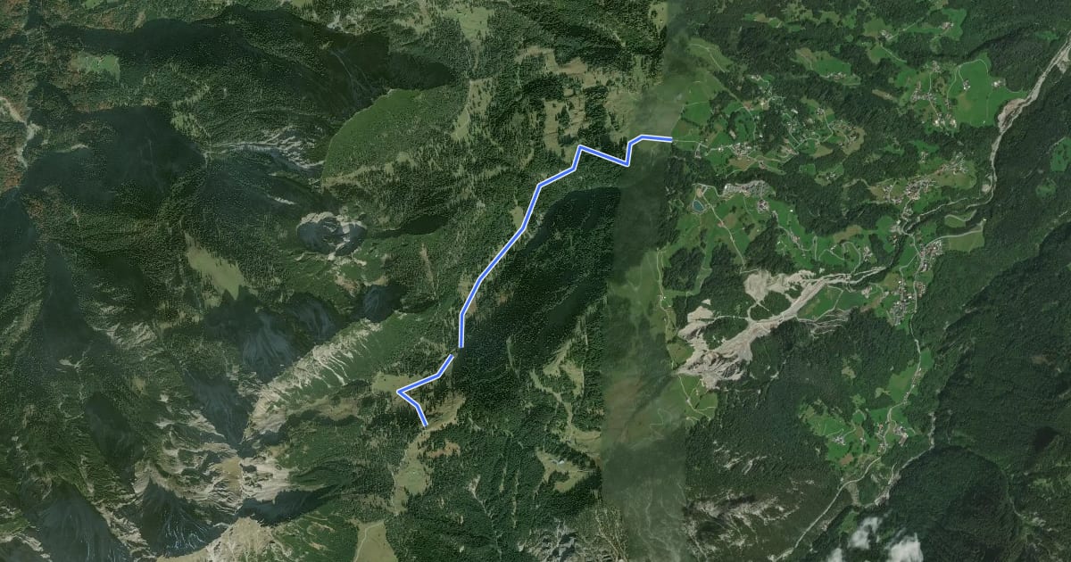 Маршрут Alte Statt Trail на спутниковом снимке