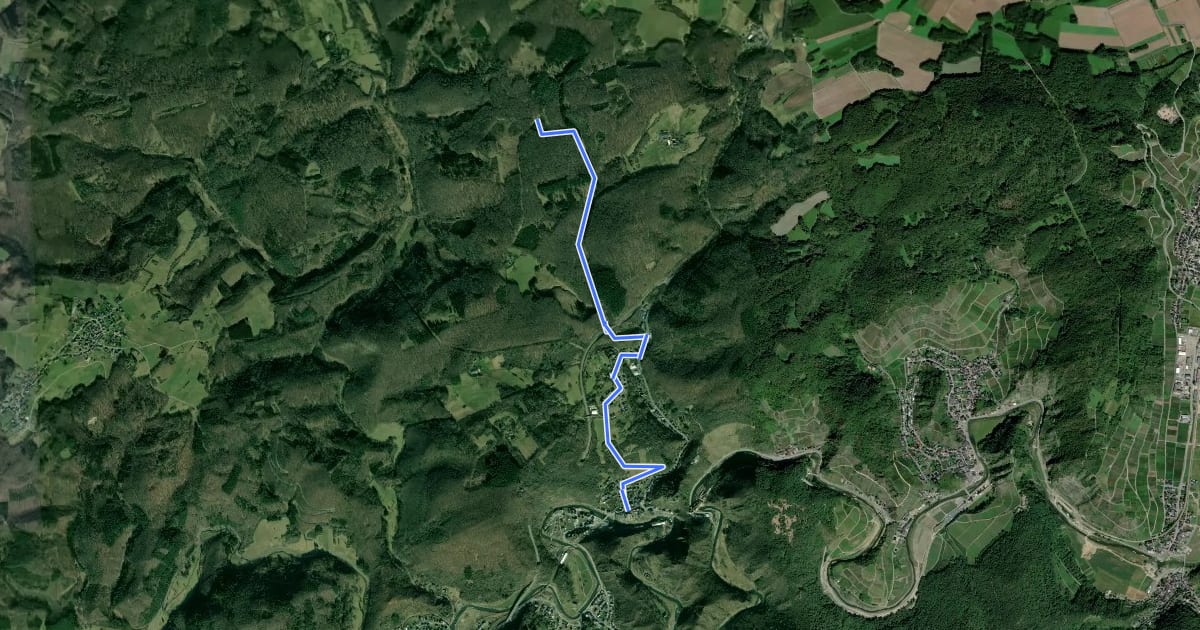 Маршрут Altenahr Rundweg 5 на спутниковом снимке