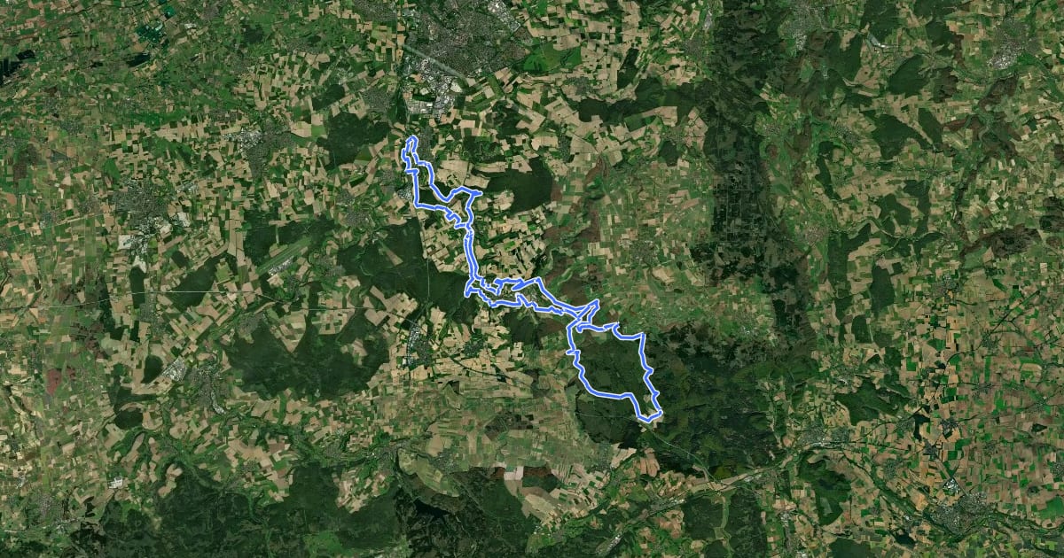 Маршрут Altenau-Wanderweg на спутниковом снимке