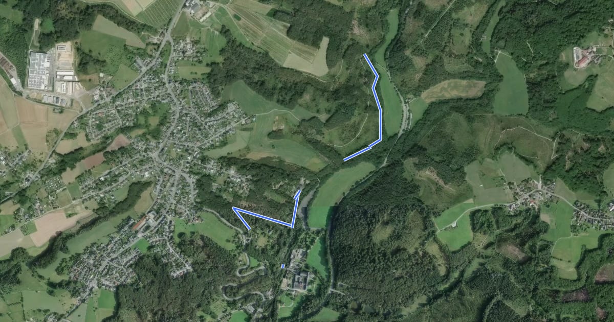 Маршрут Altenberg Rundweg A3 на спутниковом снимке