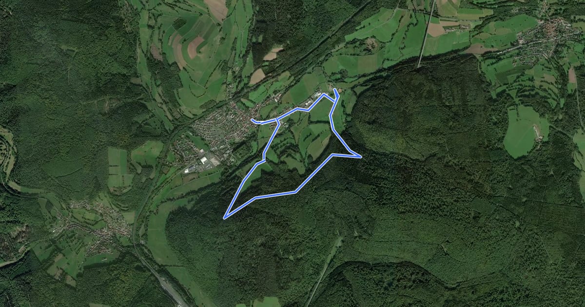 Маршрут Altengronau - Rundweg am Grauberg - Marder на спутниковом снимке