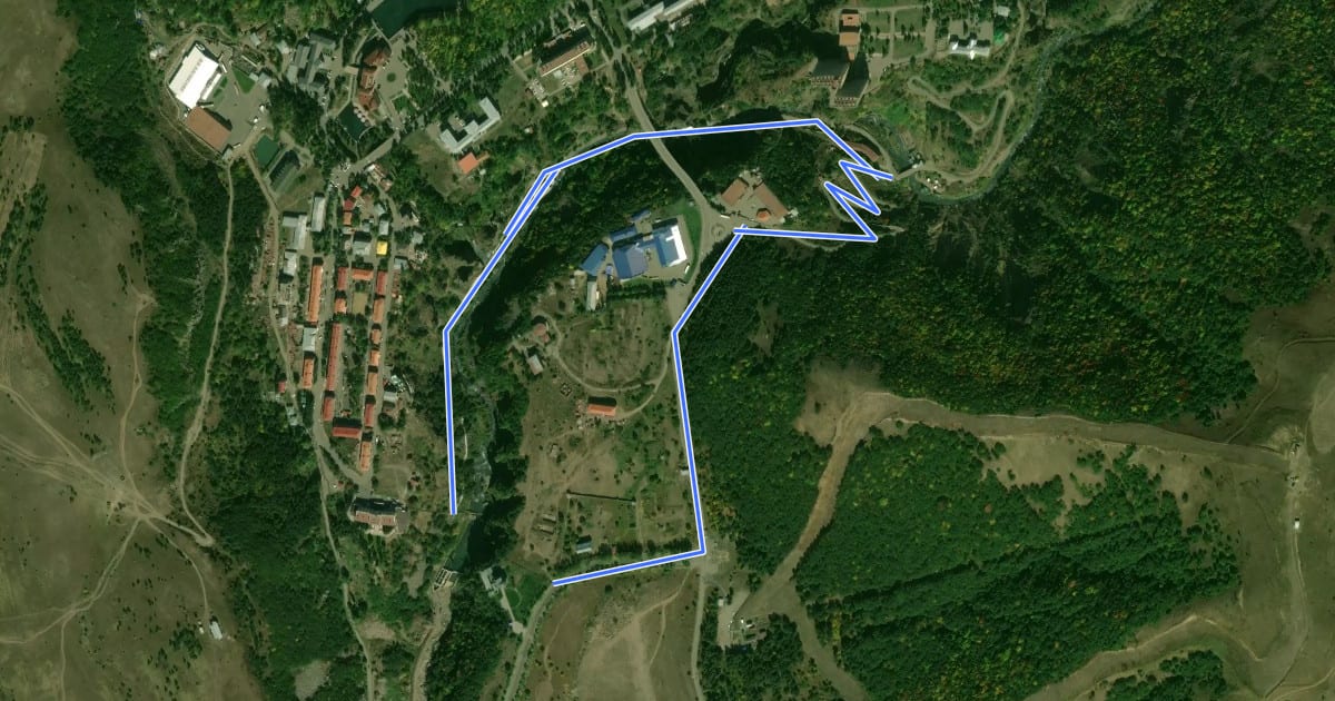 Маршрут alternative route in case of high water на спутниковом снимке