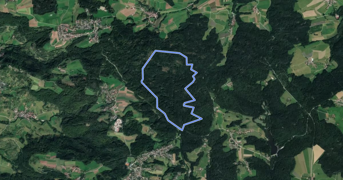 Маршрут Althütte - Rundwanderweg 2 на спутниковом снимке