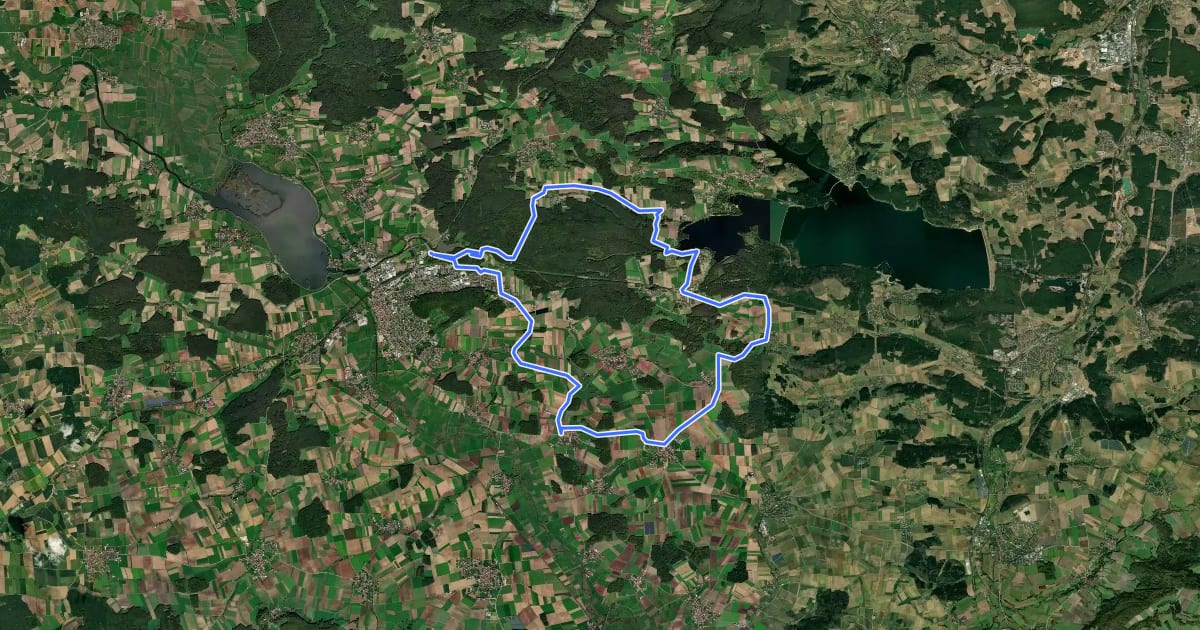 Маршрут Altmühlsee 2 на спутниковом снимке