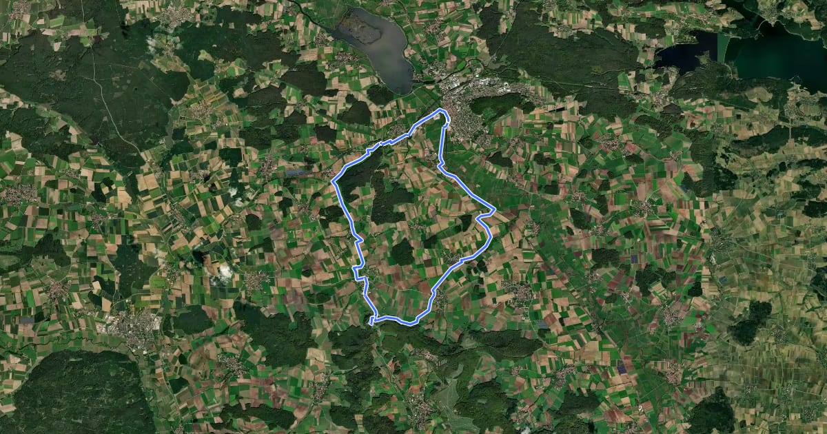 Маршрут Altmühlsee 3 на спутниковом снимке