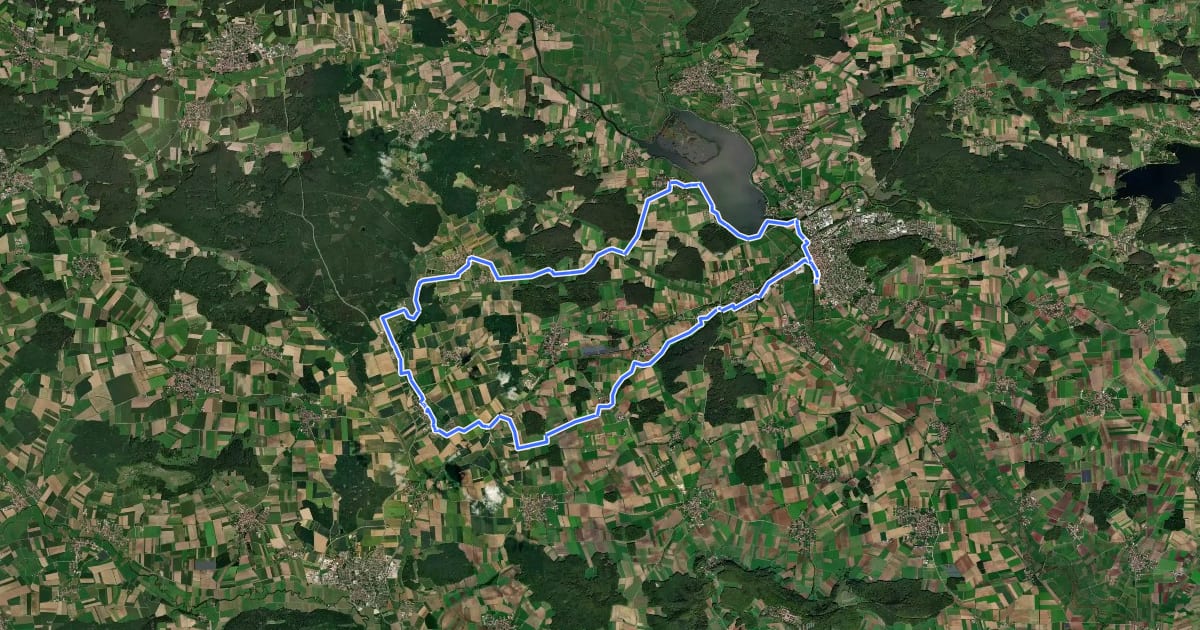 Маршрут Altmühlsee 4 на спутниковом снимке