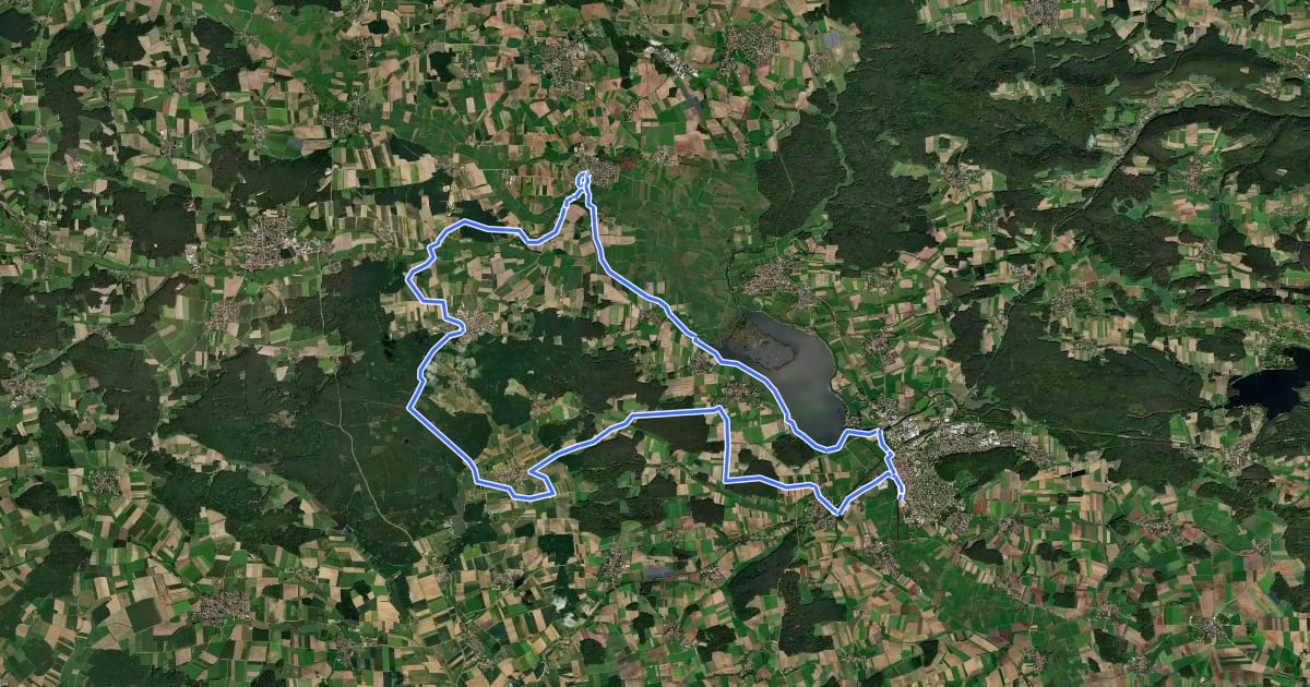 Маршрут Altmühlsee 5 на спутниковом снимке