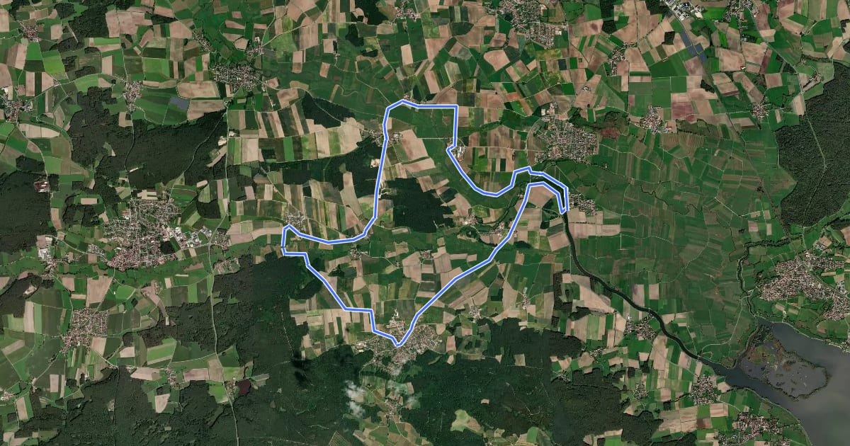Маршрут Altmühlsee 7 на спутниковом снимке