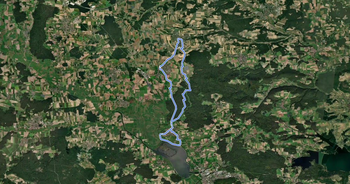 Маршрут Altmühlsee 9 на спутниковом снимке