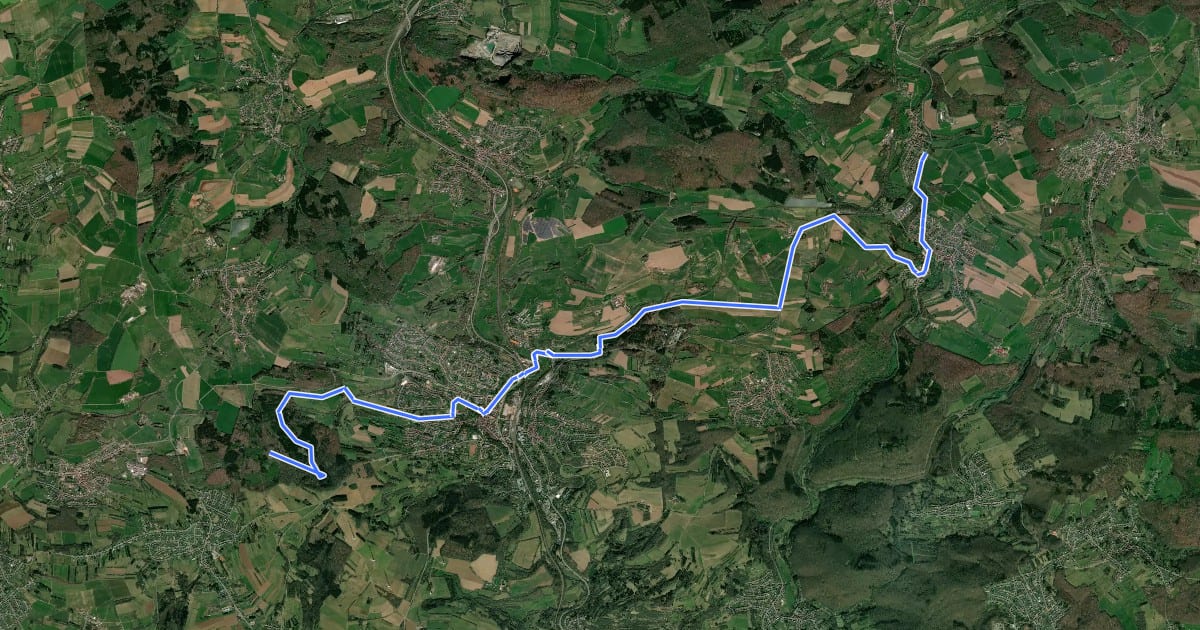 Маршрут Altstadt-Mühlen-Radweg на спутниковом снимке