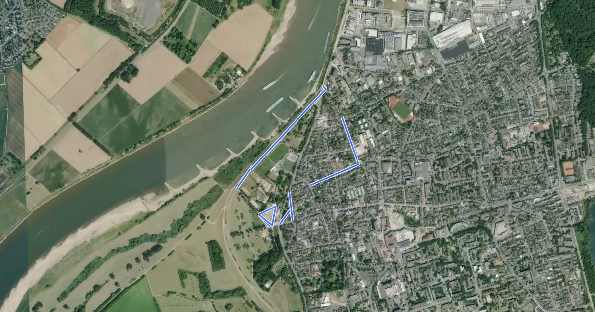 Маршрут Altstadt Rundweg A1 на спутниковом снимке