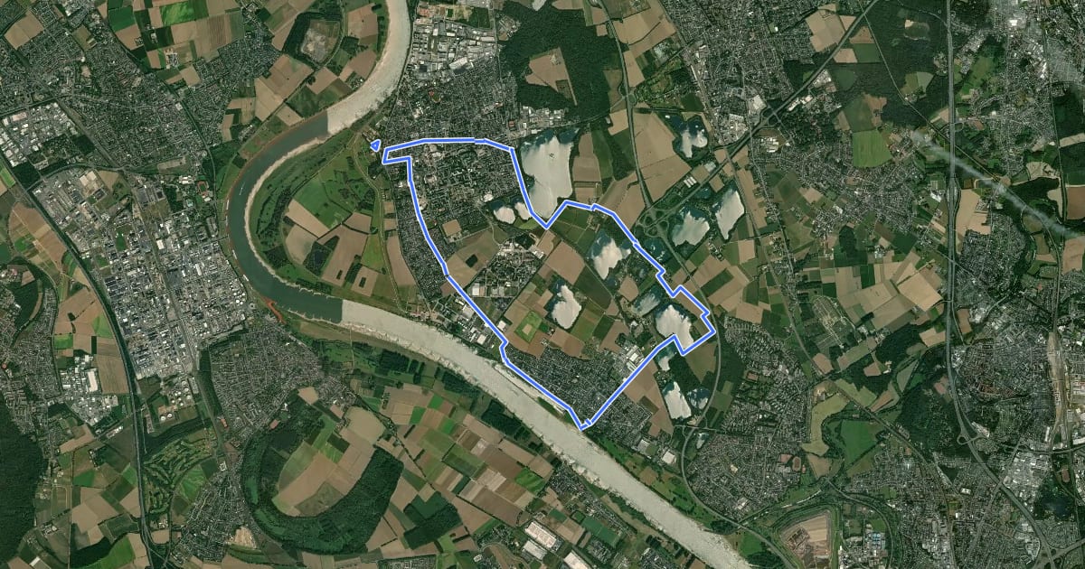 Маршрут Altstadt Rundweg A3 на спутниковом снимке