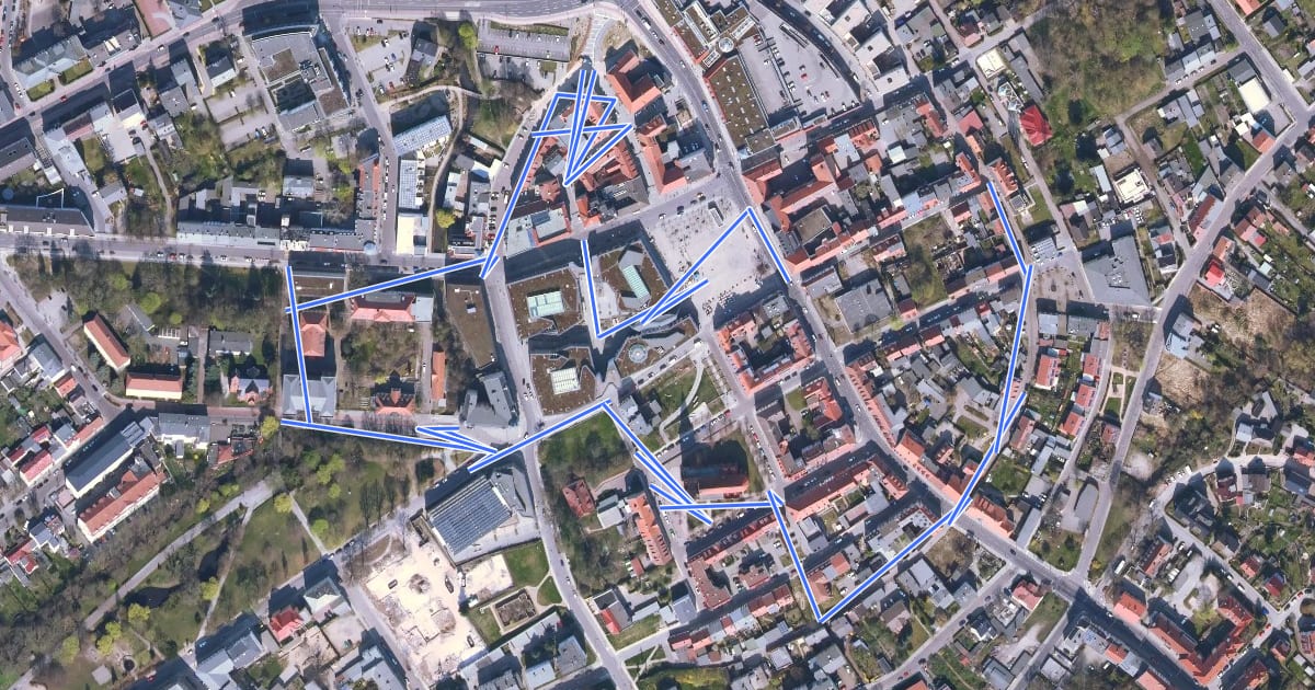 Маршрут Altstadtrundgang на спутниковом снимке