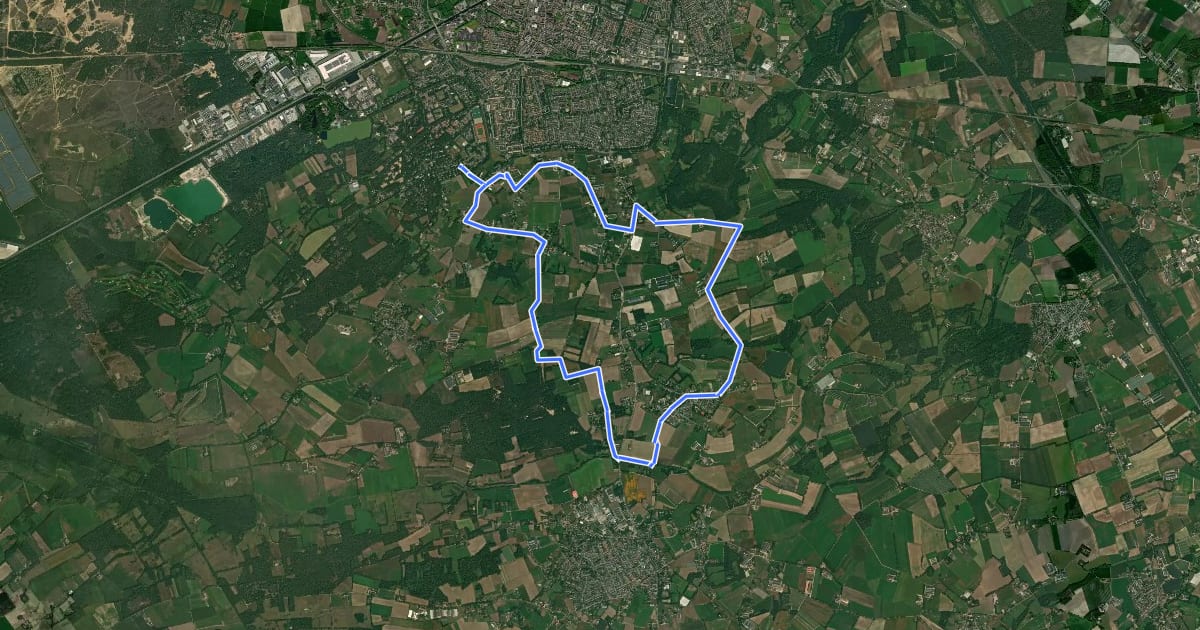 Маршрут Altweerterheide - zwart на спутниковом снимке