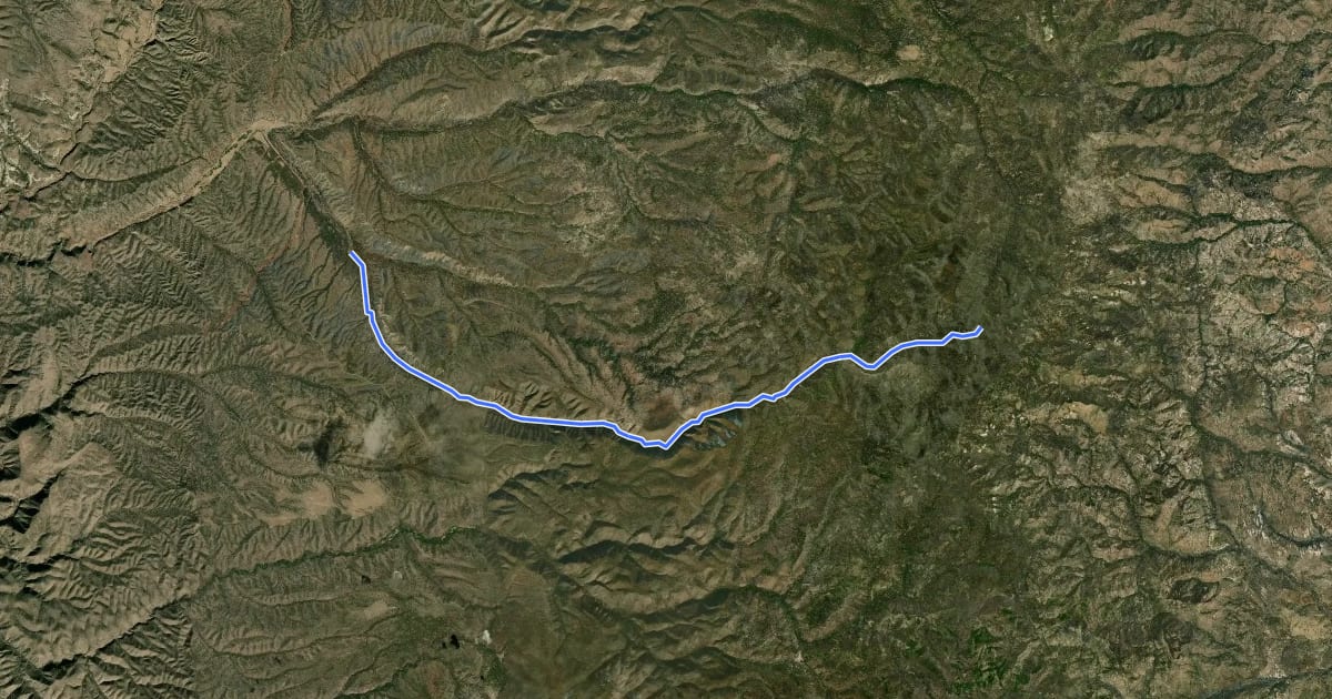 Маршрут ALW - 068 - South Diamond Trail на спутниковом снимке
