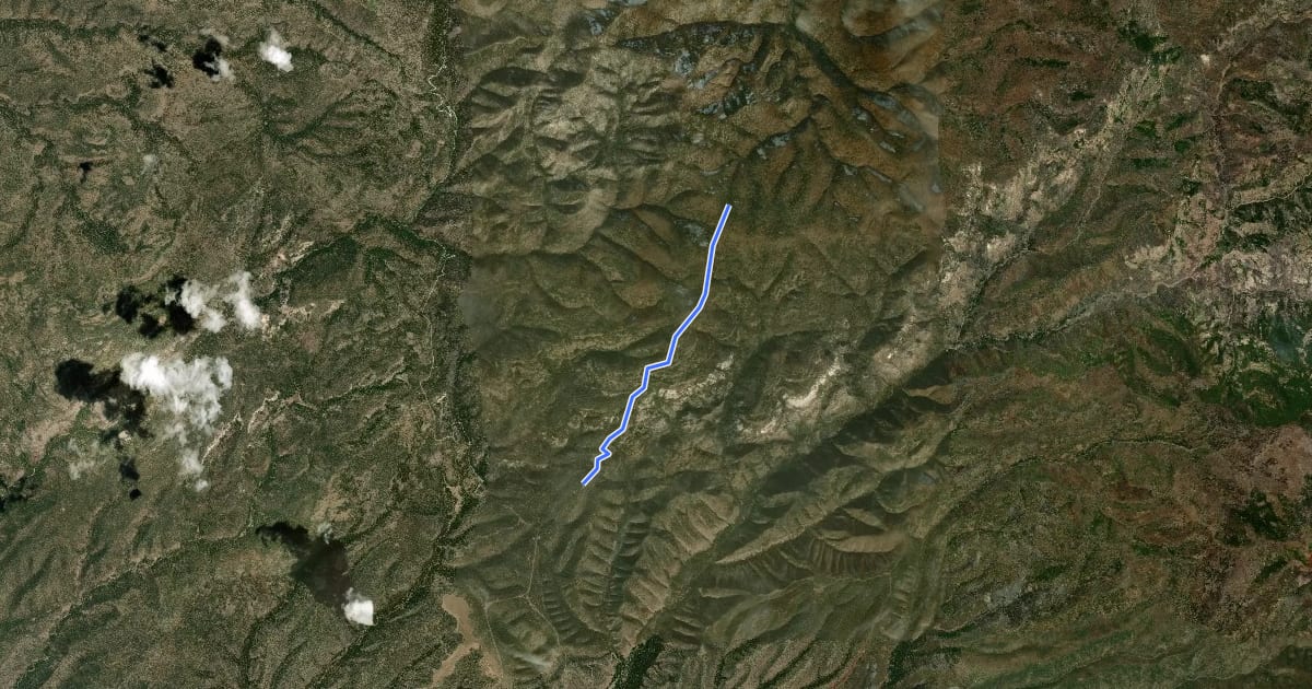 Маршрут ALW - xxx - Old route Continental Divide Trail на спутниковом снимке
