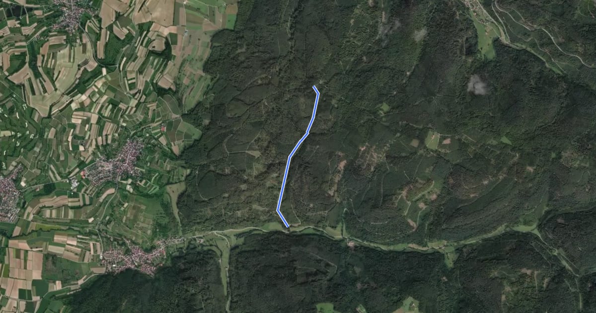 Маршрут Am Aspengrabenweg - Oberhalb Aspenbrücke на спутниковом снимке