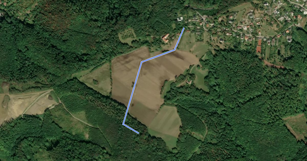 Маршрут Am Binder-Jockl-Weg - Hadersfeld/Schloßgasse на спутниковом снимке