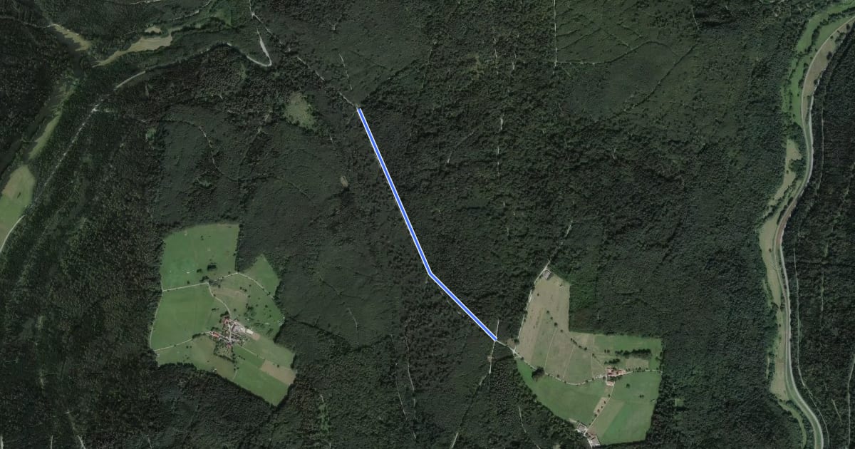Маршрут Am Breithofweg - Am Weinweg на спутниковом снимке