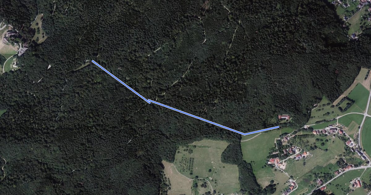 Маршрут Am Burgweg - Sonneck на спутниковом снимке