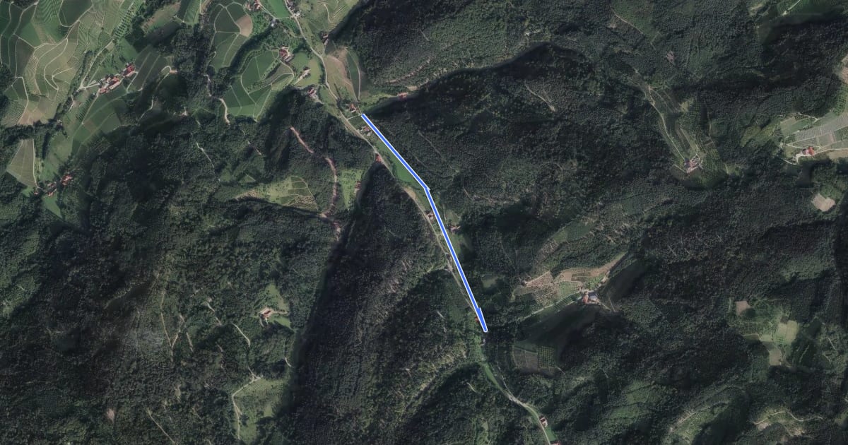 Маршрут Am Durbachtalweg - Abzweig Springhof на спутниковом снимке