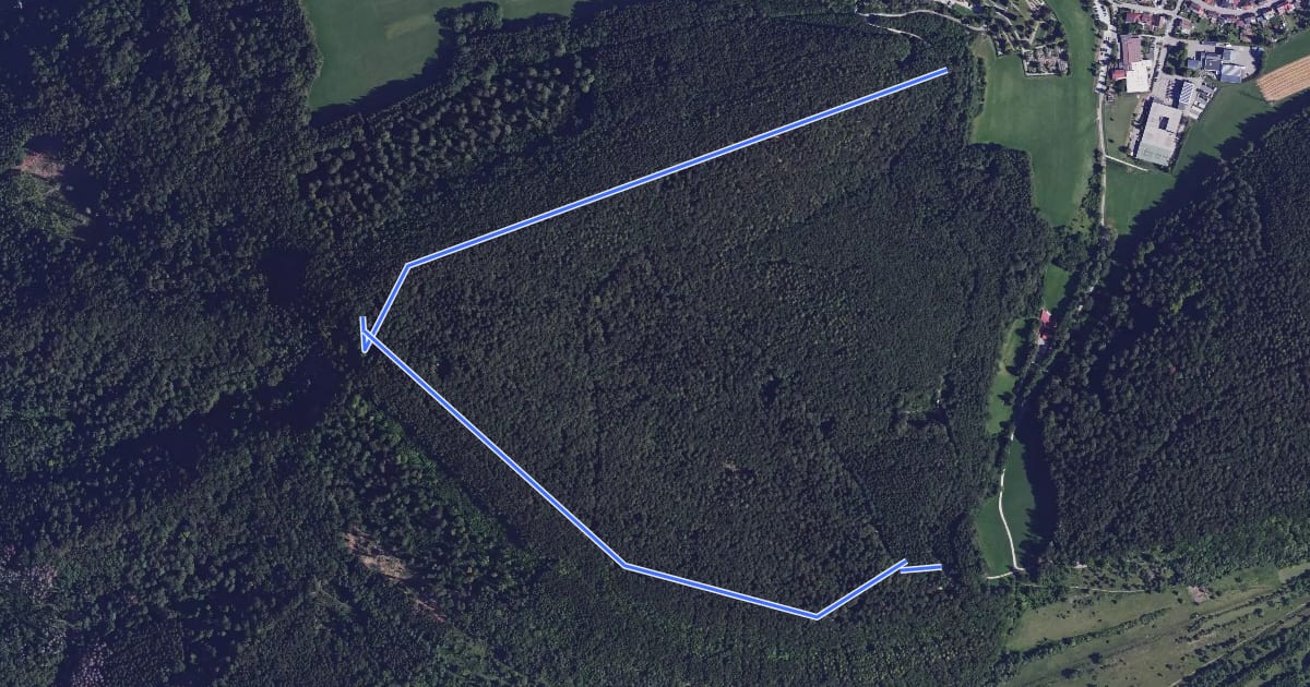 Маршрут Am Eichlerweg - Kleiner Buchbergweg на спутниковом снимке