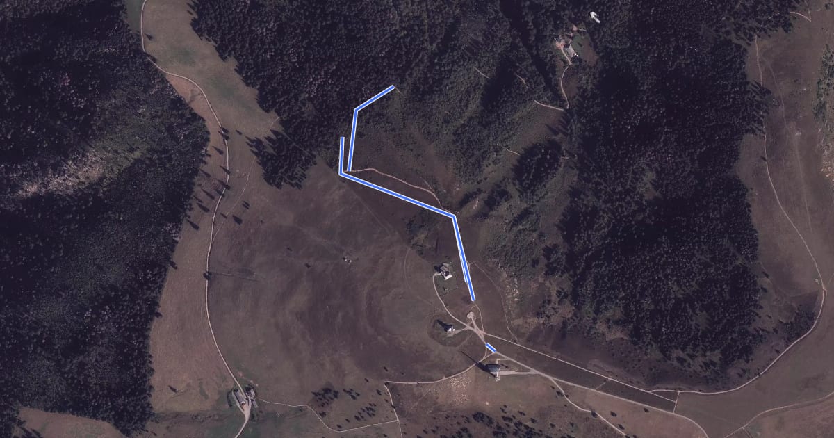 Маршрут Am Feldberggipfel - Oberhalb Zastler Hütte на спутниковом снимке