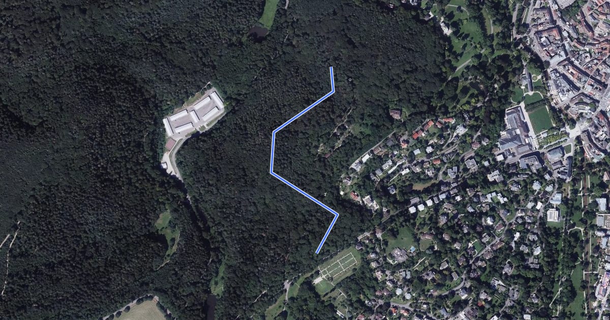 Маршрут Am Friesenberg - Oberer Salzgrabenweg на спутниковом снимке
