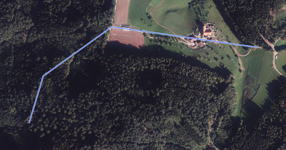 Маршрут Am Goldbühl - Beim Neuhäuserhof на спутниковом снимке