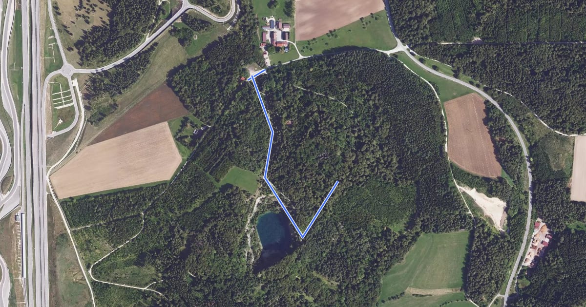 Маршрут Am Gundelhof - Bei der Ruine Höwenegg Süd на спутниковом снимке