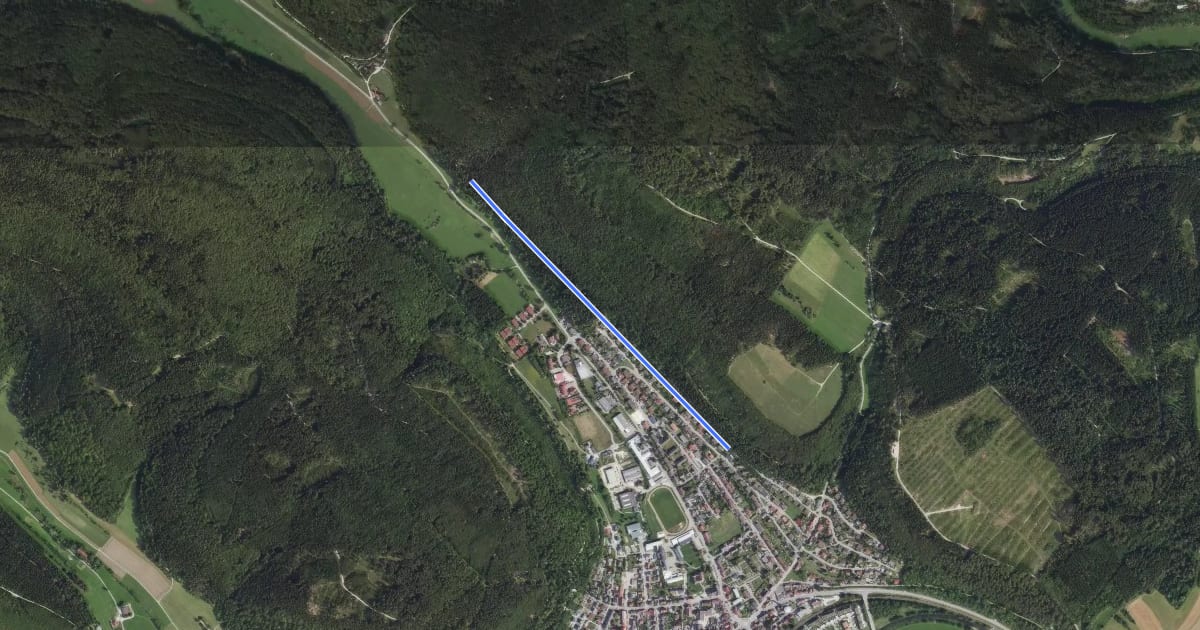 Маршрут Am Hagnenbühl - Am Möhringer Täle на спутниковом снимке