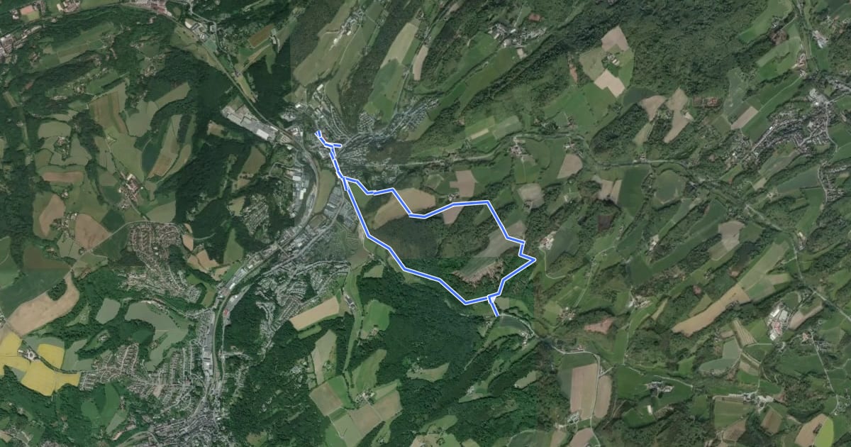 Маршрут Am Künning Rundweg A2 на спутниковом снимке