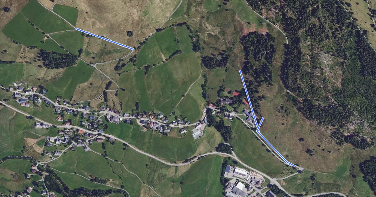 Маршрут Am Kaiserberg Steinenkreuz - Ankenbühl на спутниковом снимке