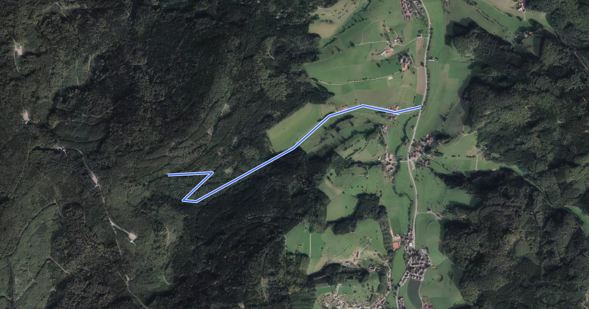 Маршрут Am Kapf - Obertal на спутниковом снимке