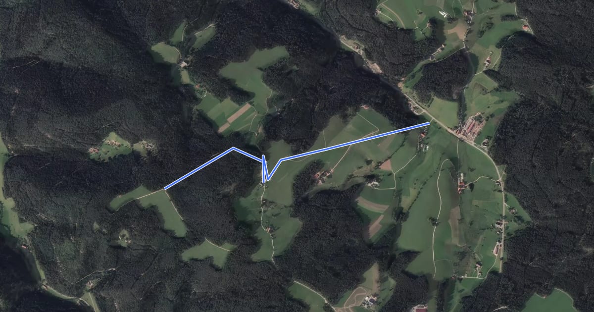 Маршрут Am Kräher Igelacker - Oberreichenbach Alter Baderhof на спутниковом снимке