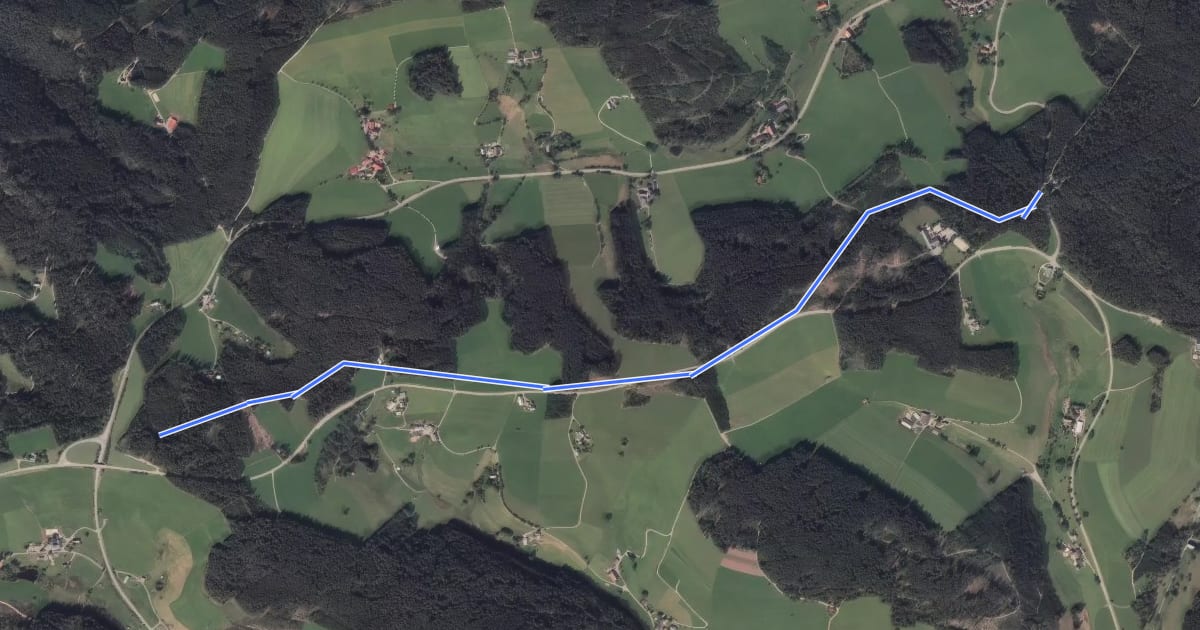 Маршрут Am Kreuzweg - Kesselberg на спутниковом снимке