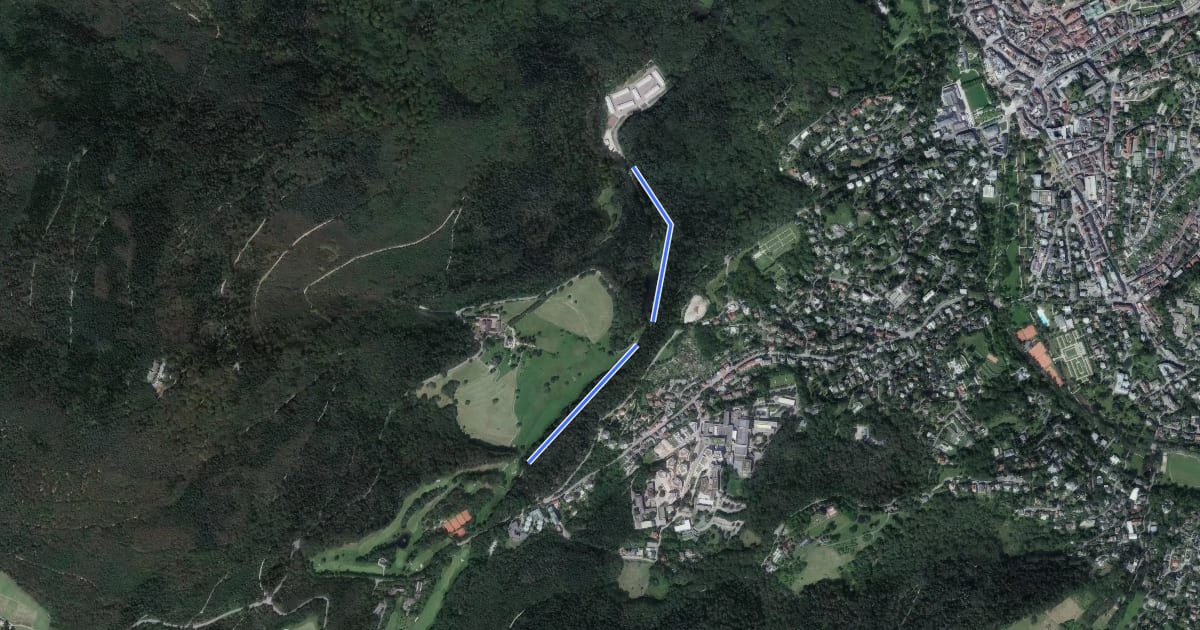 Маршрут Am Michelbach - Unterer Waldsee на спутниковом снимке