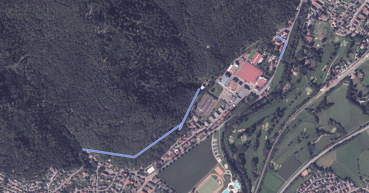 Маршрут Am Moosrain - Gutach Landstraße на спутниковом снимке