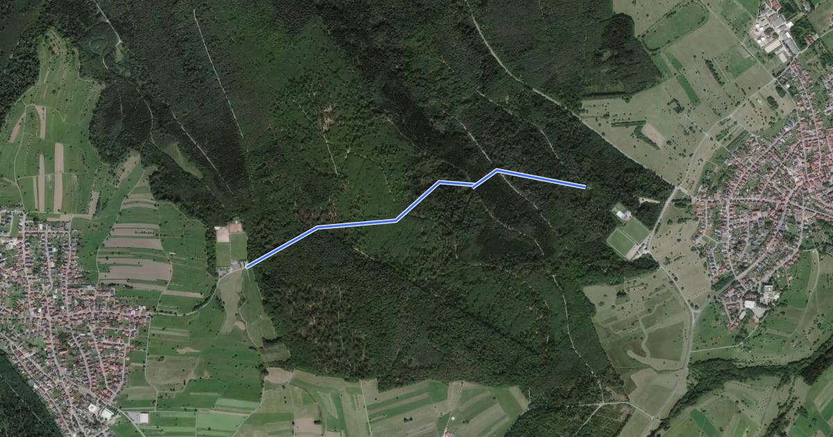 Маршрут Am Pfaffenroter Weg - Sportplatz Pfaffenrot на спутниковом снимке
