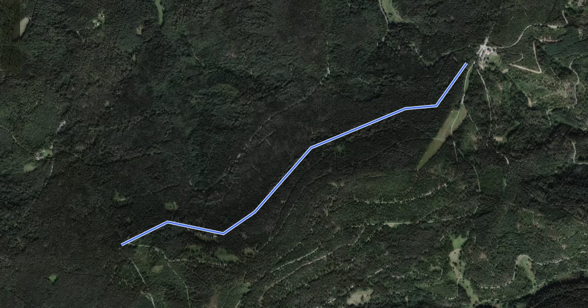 Маршрут Am Ruberg - Ma(h)lerstein на спутниковом снимке