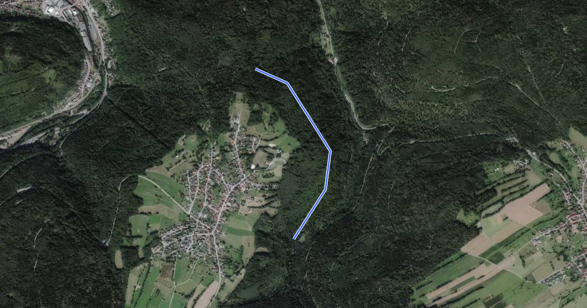 Маршрут Am Sägkopf - Kohlbrunnen на спутниковом снимке