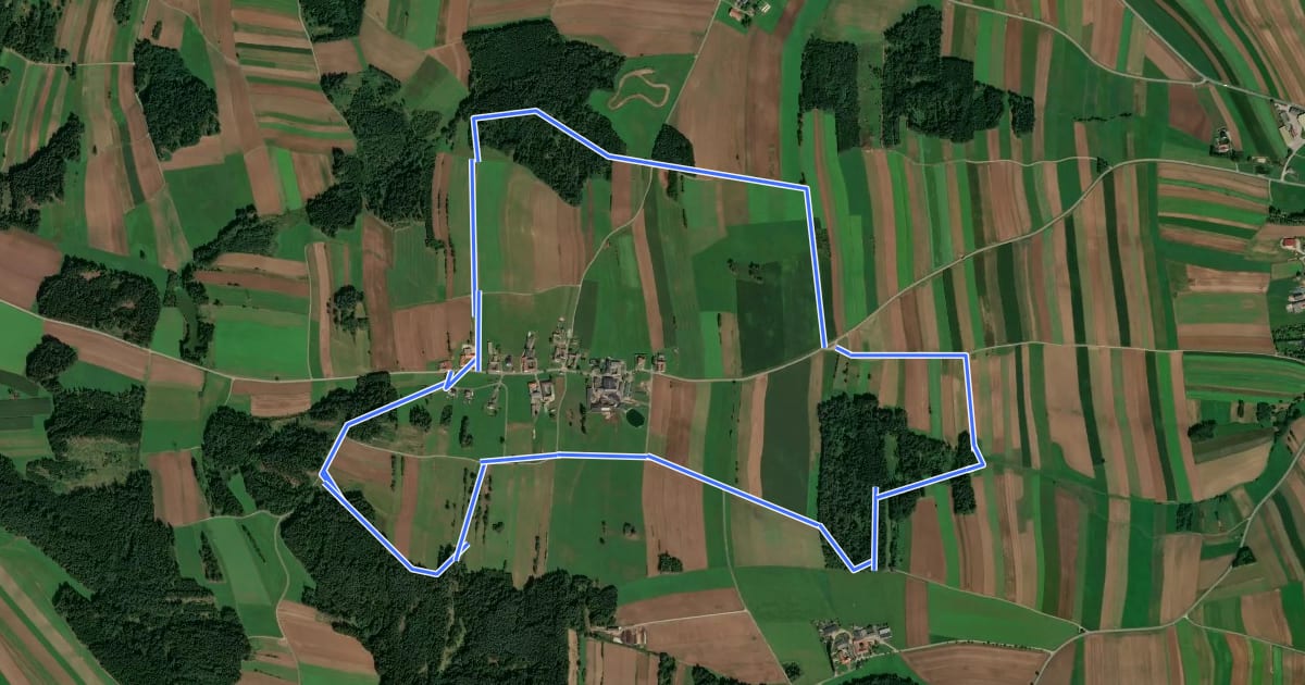 Маршрут Am Scheideweg 40 на спутниковом снимке