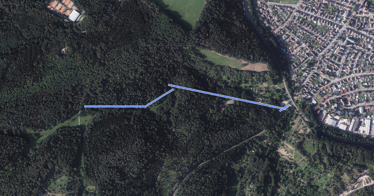 Маршрут Am Selberg - Salzwiesen на спутниковом снимке