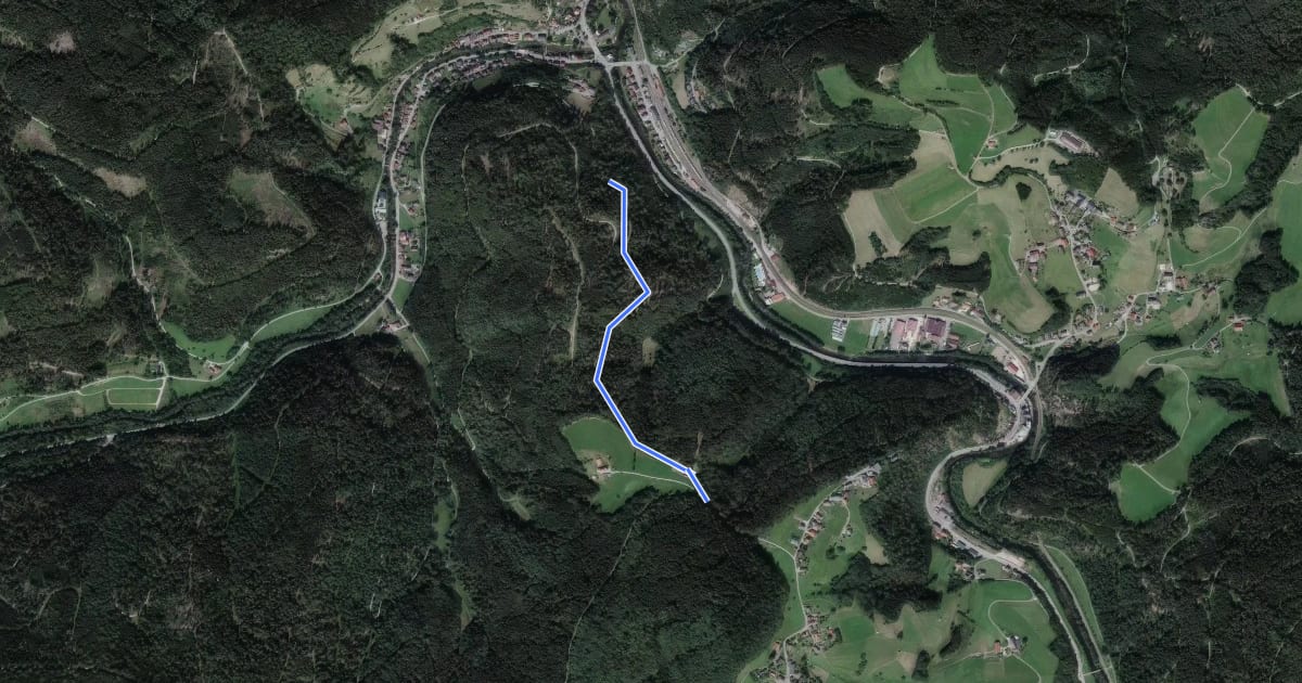 Маршрут Am Stuhlberg - Reitbahn на спутниковом снимке