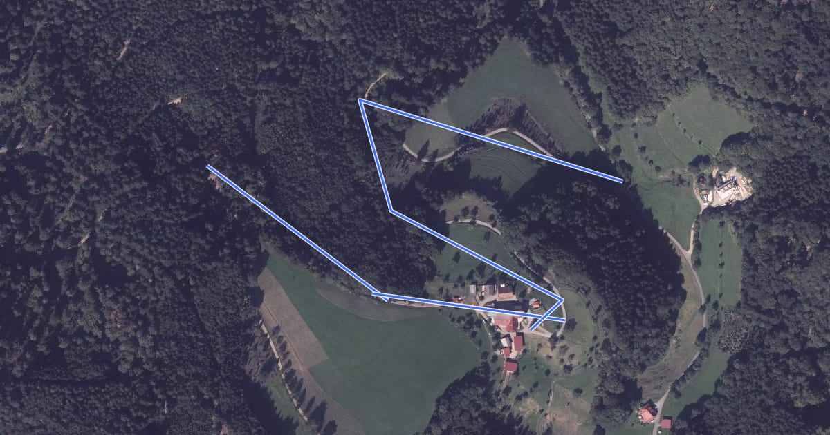 Маршрут Am Todtenberg - Wegelbach Wahlenhof на спутниковом снимке